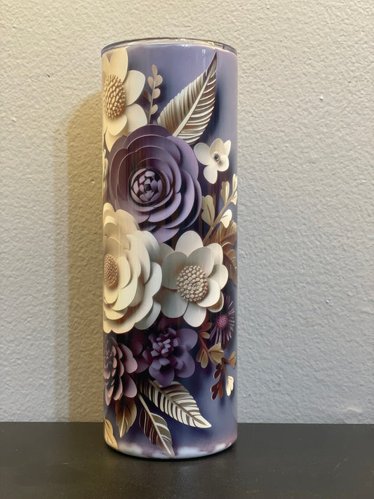 Purple 3D Floral